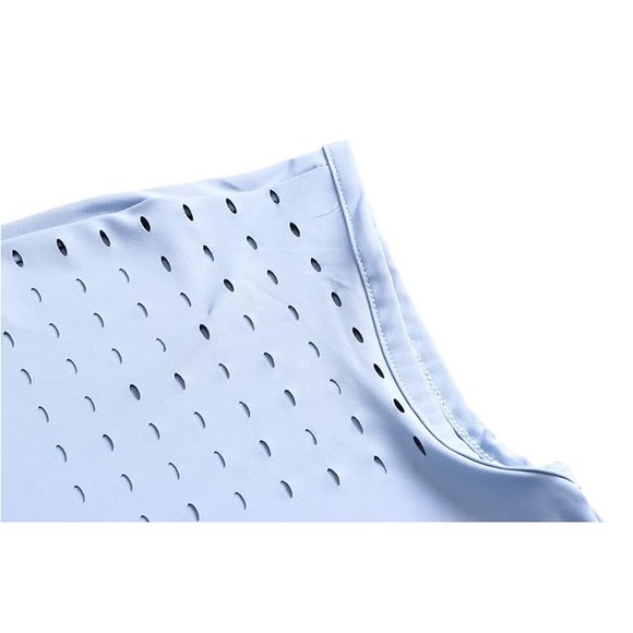 Felisou Dri-Fit Polo Tennis Golf Light Blue V-Neck Top - Picture 4 of 6